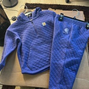 Carhartt Kids Purple Quilted Hoodie & Joggers Set - Violet